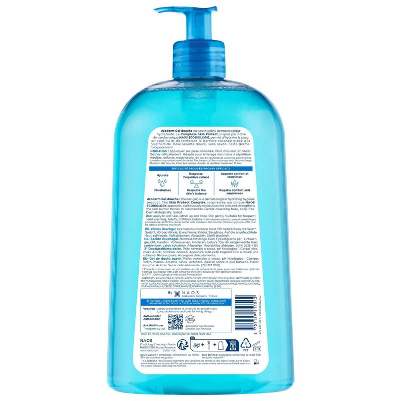 Bioderma Atoderm Hydrating Face and Body Shower Gel - 33.8 fl oz