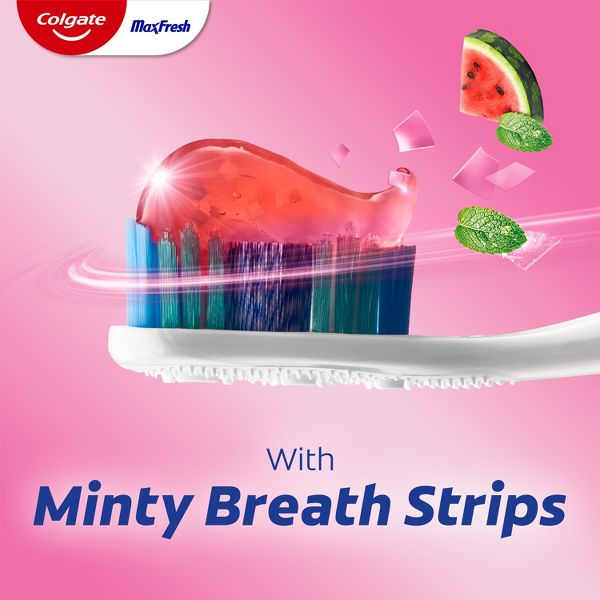 Colgate Max Fresh Anticavity Fluoride Toothpaste - Watermelon Blast with Mint - 4.5oz.