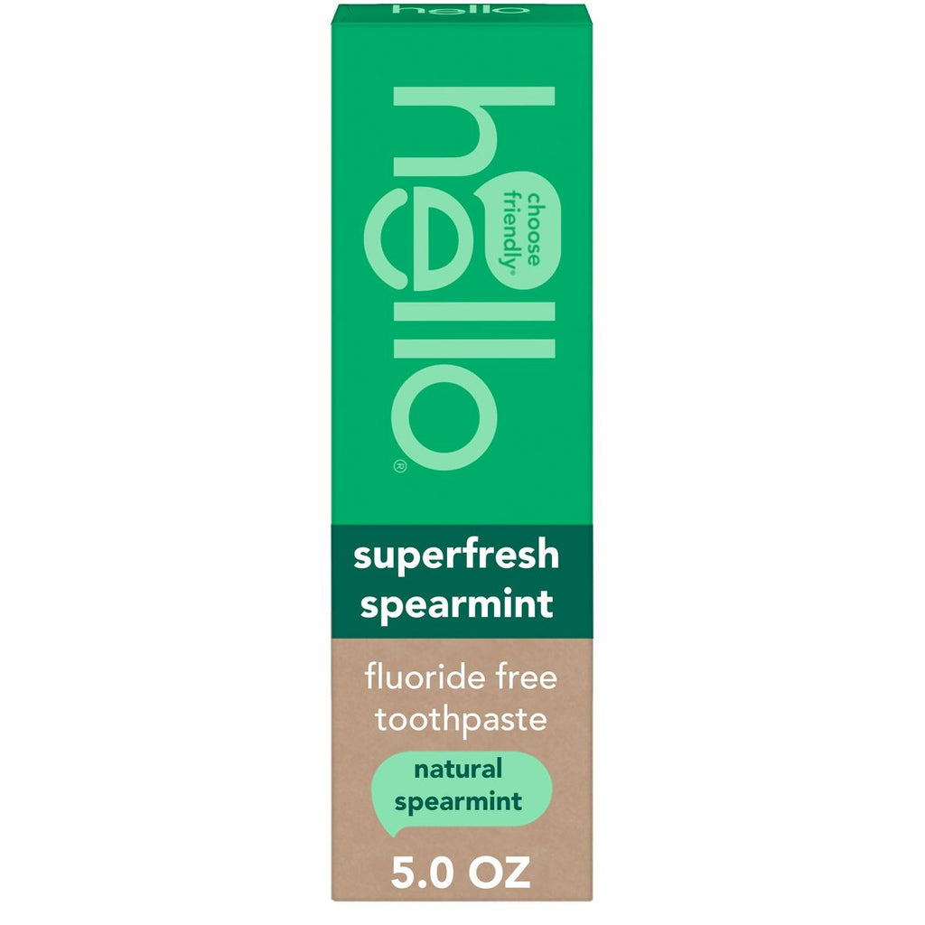 hello Superfresh Fluoride-Free Toothpaste - Natural Spearmint - 5oz