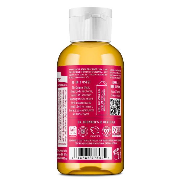 Dr. Bronner's Magic Pure Castile Liquid Soap Hand & Bodywash - Almond - 2 fl oz