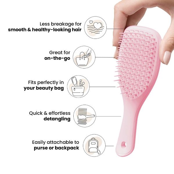 Tangle Teezer Mini Ultimate Detangler Hair Brush - Marshmallow Duo