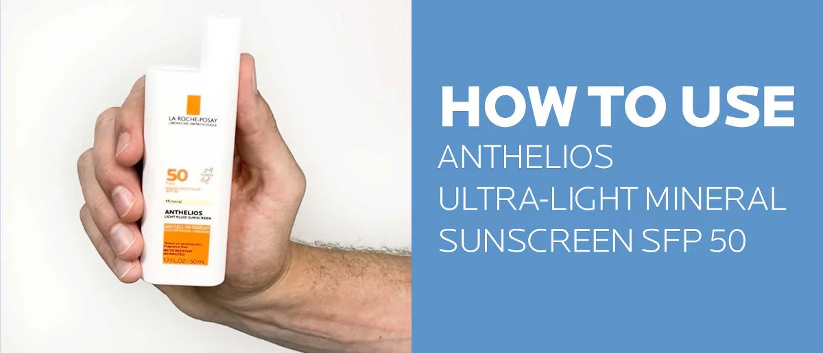 La Roche Posay Anthelios Ultra-Light Fluid Mineral Face Sunscreen with Zinc Oxide – SPF 50 - 1.7 fl oz