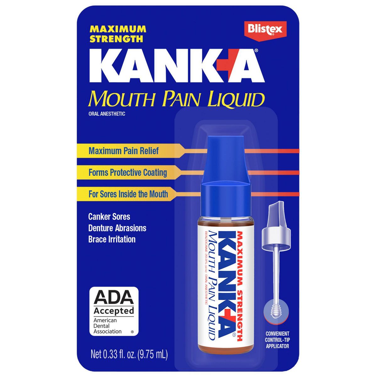 Kanka Mouth Pain Maximum Strength Gel - 0.33 fl oz