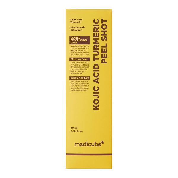 medicube Kojic Acid Turmeric Facial Peel Shot - Travel Size - 80ml