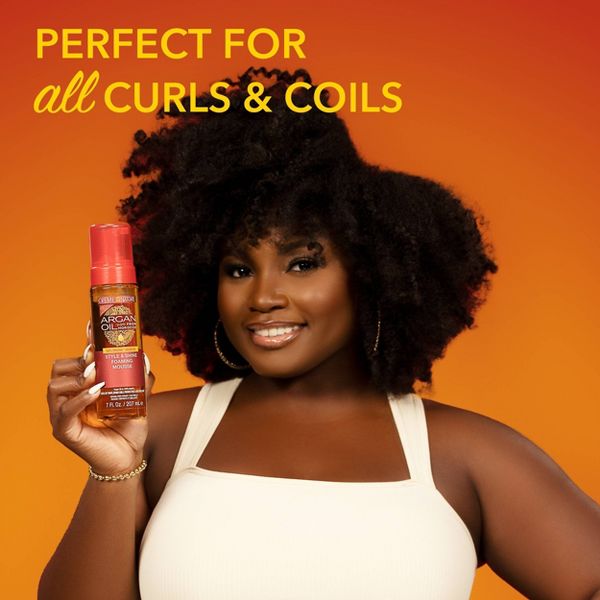Creme of Nature Argan Oil Style and Shine Foaming Mousse - 7.0 fl oz