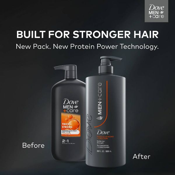 Dove Men+Care 2-in-1 Shampoo & Conditioner - Thick & Strong - 28oz