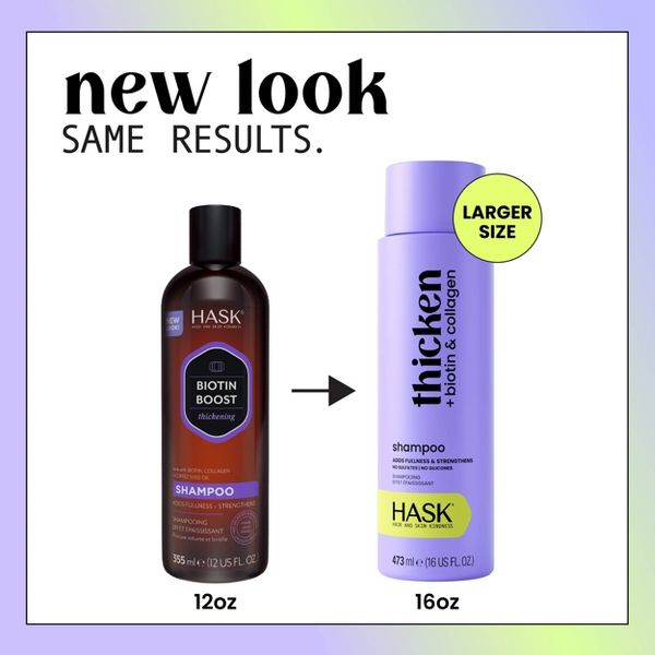 Hask Thicken + Biotin & Collagen Shampoo - 16oz