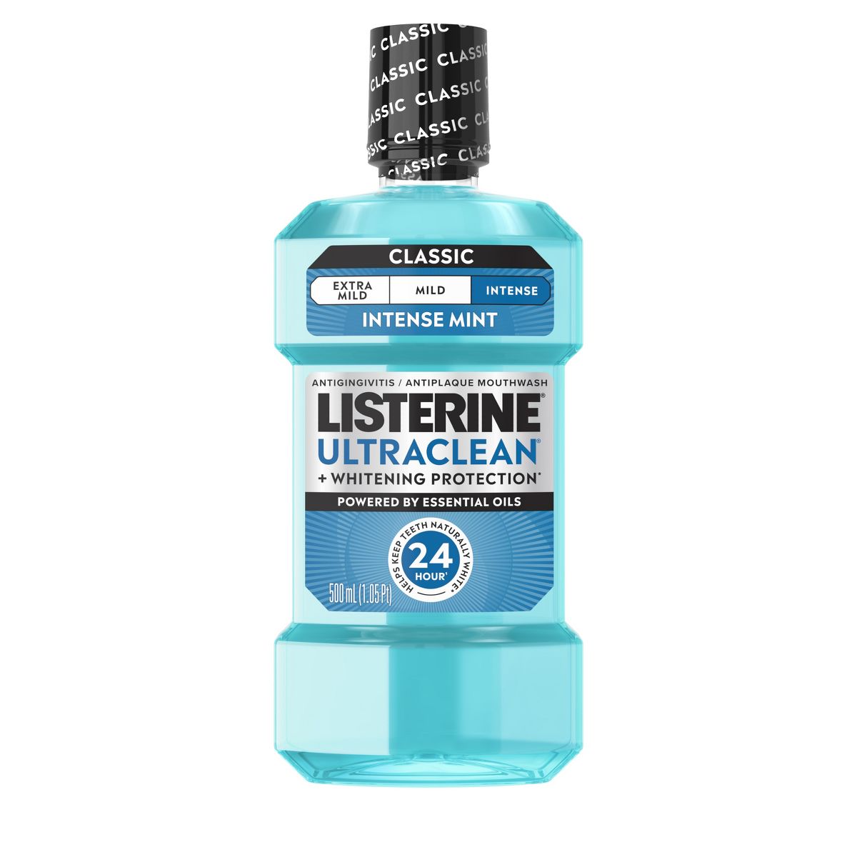 Listerine Ultraclean Tartar Control Antiseptic Intense Mouthwash - Cool Mint - 500ml