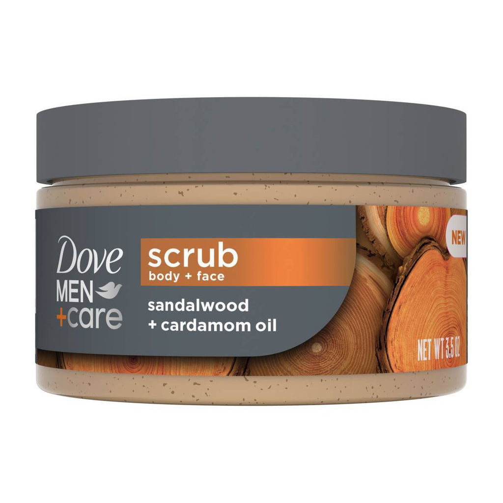 Dove Men+Care Mini Body Scrub - Trial Size - Sandalwood Naturals - 3.5oz