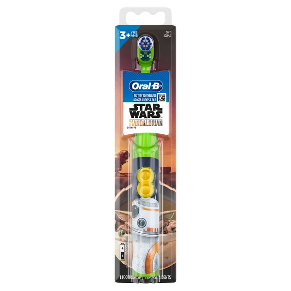 Oral-B Star Wars The Mandalorian Kids' Battery Electric Toothbrush Soft