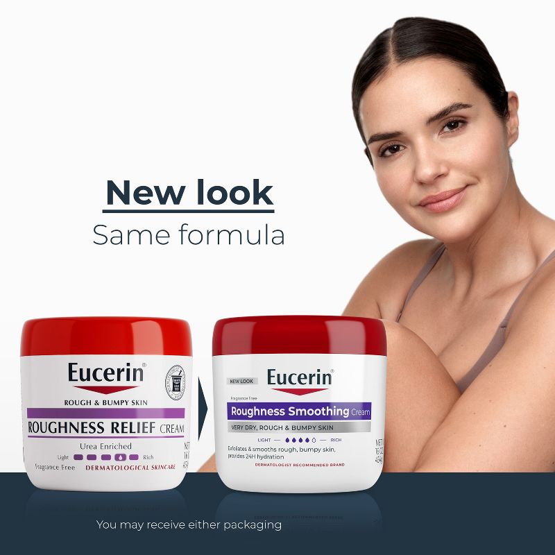 Eucerin Roughness Relief Cream Fragrance Free Body Cream for Dry Skin - 16oz