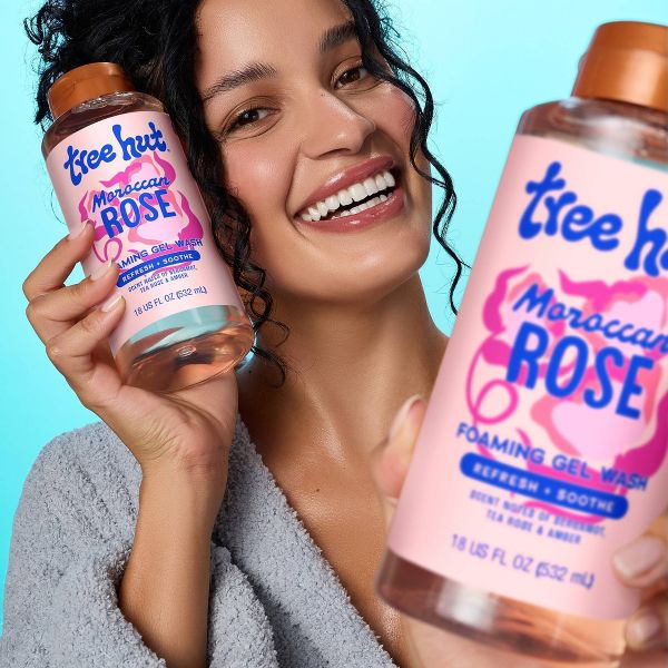 Tree Hut Moroccan Rose Foaming Gel Body Wash - 18 fl oz