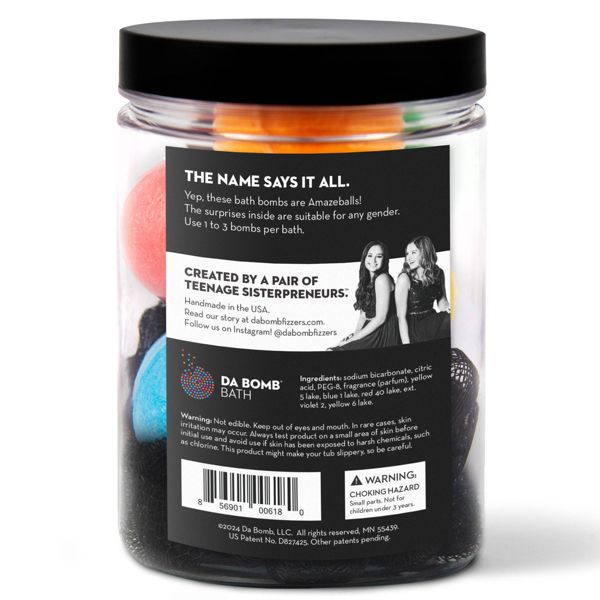Da Bomb Bath Fizzers Amaze Balls Bath Bomb Jar - 11.125oz