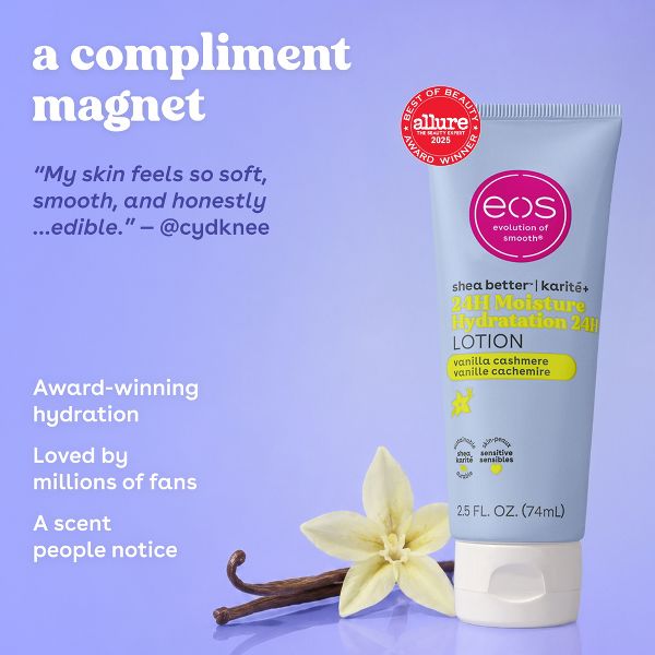 eos Mini Body Lotion - Vanilla Cashmere - Travel Size - 2.5 fl oz
