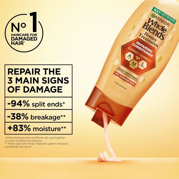 Garnier Whole Blends Honey Treasures Repairing Conditioner - 12.5 fl oz