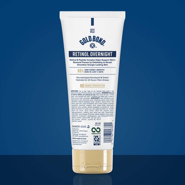 Gold Bond Retinol Overnight Unscented Face and Body Lotion - 7oz