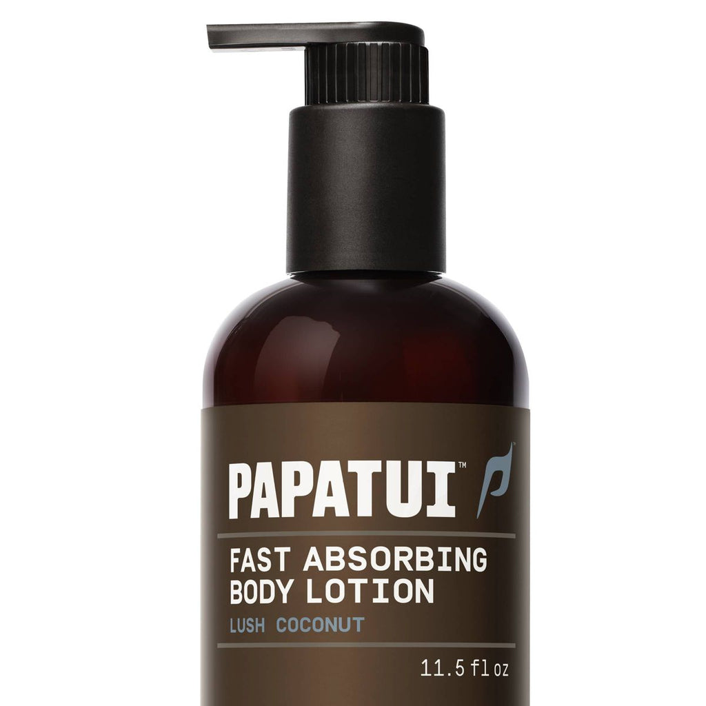 Papatui Papatui Men's Body Lotion Fast Absorbing - Lush Coconut - Non-Greasy Formula - Paraben-Free - 11.5oz
