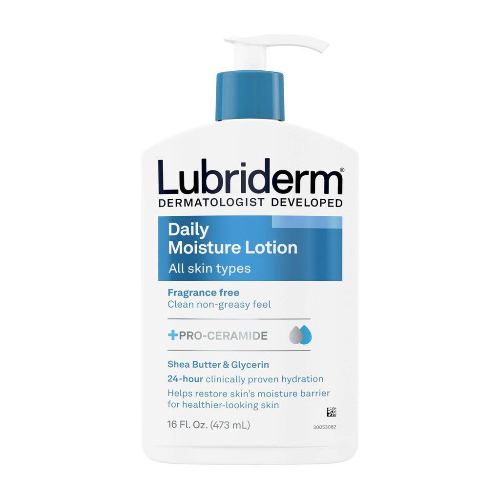 Lubriderm Daily Moisture Hydrating Body Lotion, Fragrance-Free, 16oz