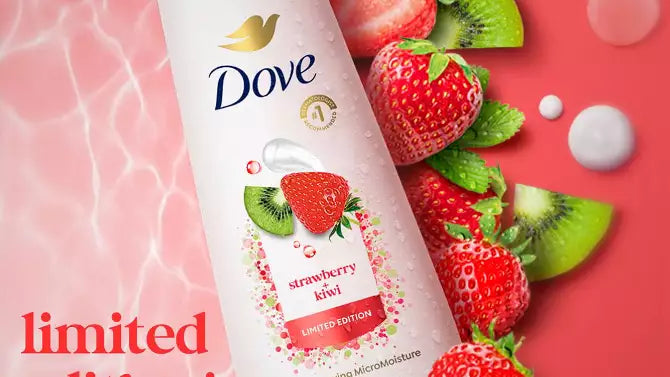 Dove Beauty Limited Edition Body Wash - Strawberry & Kiwi - 20 fl oz