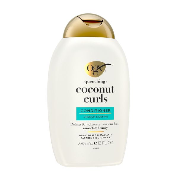 OGX Quenching+ Coconut Curls Conditioner with Coconut Oil, Citrus Oil & Honey - 13 fl oz