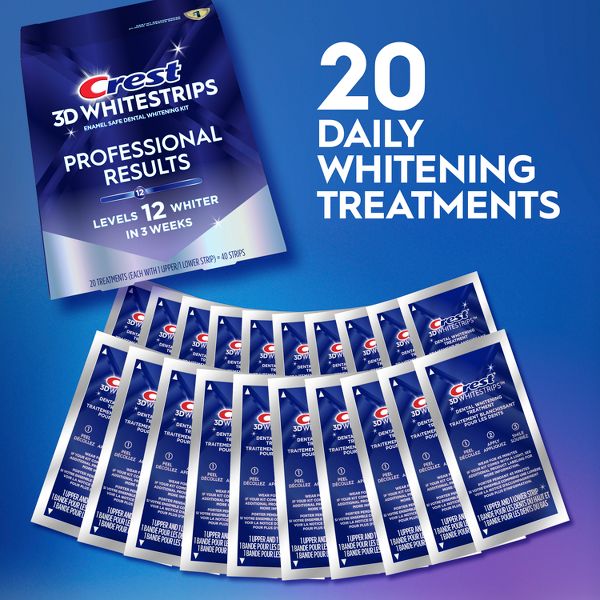 Crest 3D Whitestrips Professional White Teeth Whitening Kit - 20 Treatments