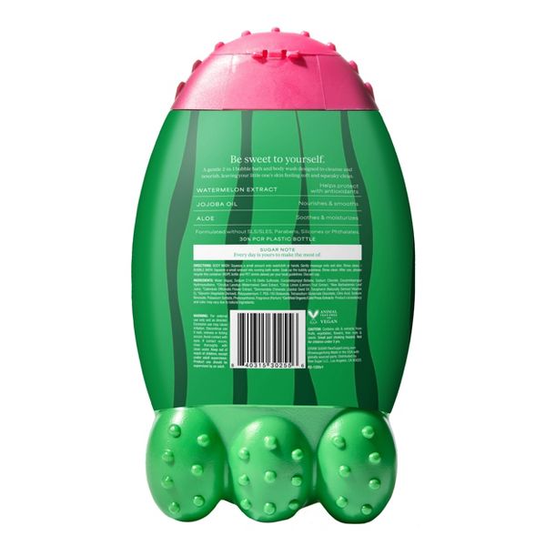 Raw Sugar Kids' Bubble Bath + Body Wash - Watermelon Lemonade - 12 fl oz