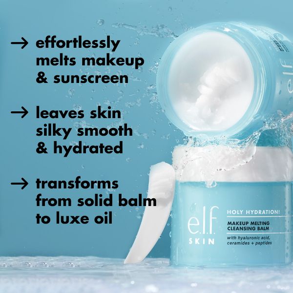 e.l.f. SKIN Holy Hydration Makeup Melting Cleansing Balm - 2 oz