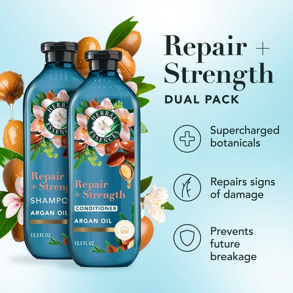 Herbal Essences Pure Plants Blend Argan Oil Repairing Color-Safe Shampoo/Conditioner Dual Pack - 13.5 fl oz/2ct