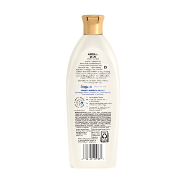 Jergens Original Scent Cherry Almond Moisturizing Body Lotion for Dry Skin - 33.8 fl oz