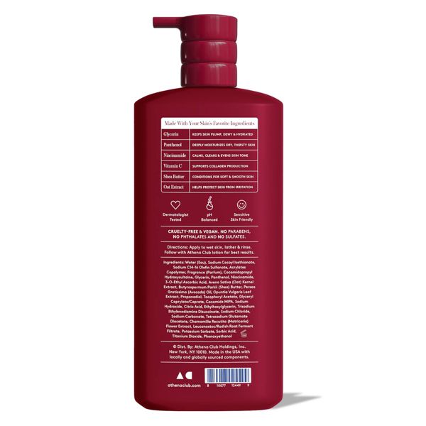 Athena Club Skin Replenishing Body Wash - Love Letter - 18 fl oz