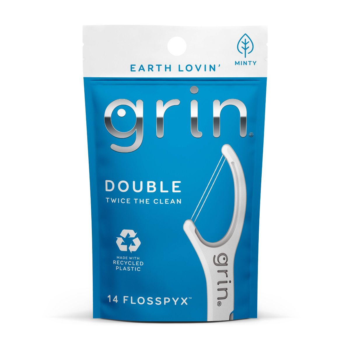 Grin Oral Care Double Floss Picks - Trial Size - 14ct