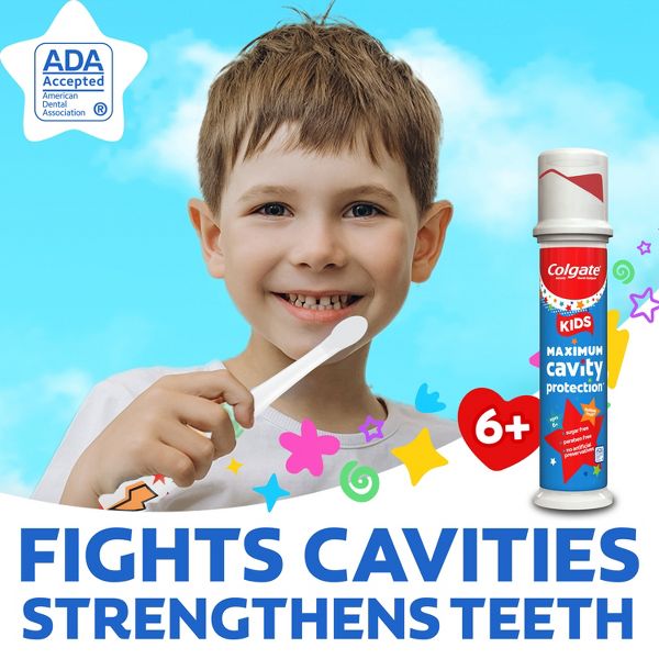 Colgate Kids' Maximum Cavity Protection Toothpaste Pump with Fluoride - Mild Bubble Fruit - 4.4oz