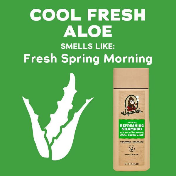 DR. SQUATCH Men's Natural Shampoo - Cool Fresh Aloe - 11oz