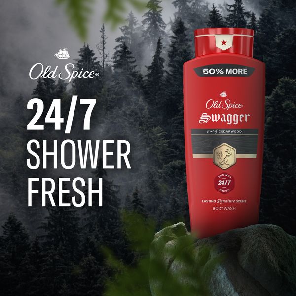 Old Spice Men's Swagger Scent of Confidence Body Wash - Cedar Scent - 24 fl oz