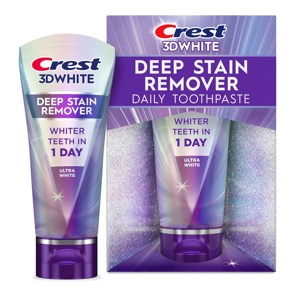 Crest 3D White Deep Stain Remover Daily Toothpaste - Ultra White - 2.1oz