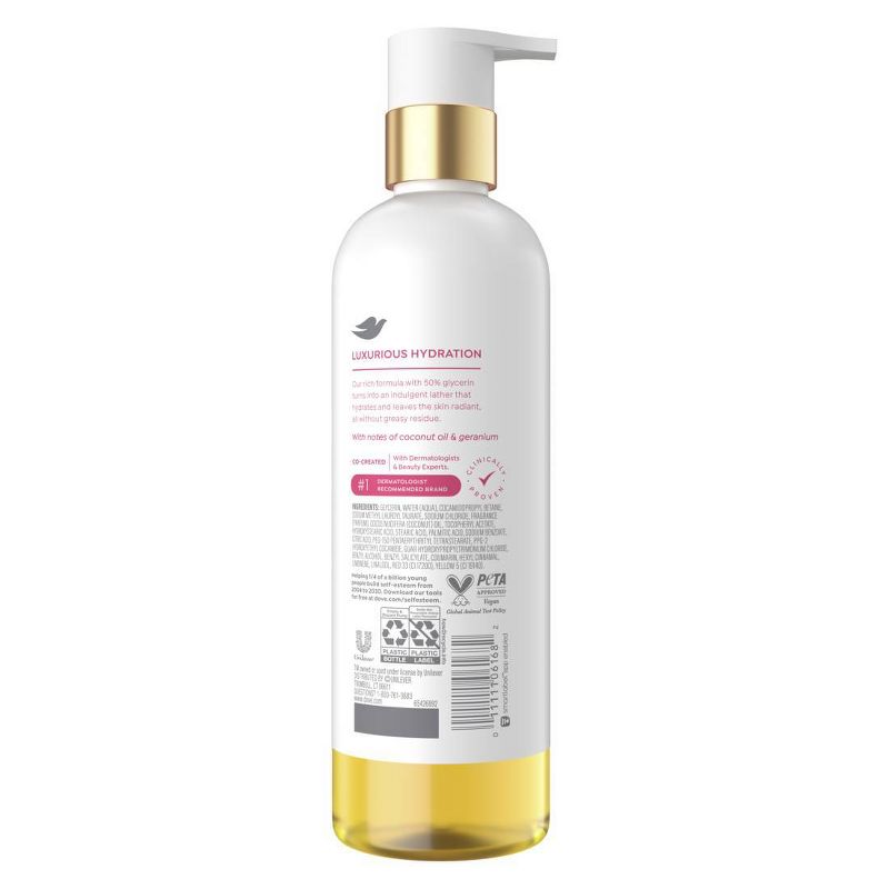 Dove Beauty Serum+Dewy Oil Body Wash - 50% Glycerin Serum - 15.3 fl oz