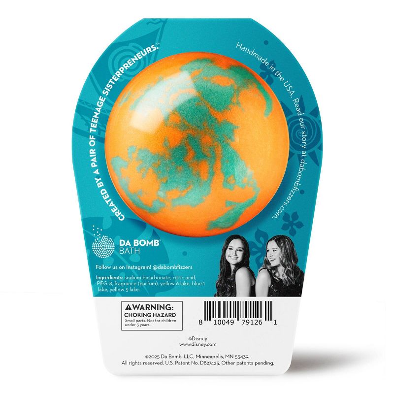 Da Bomb Bath Fizzers Princess Moana Bath Bomb - 6.5oz