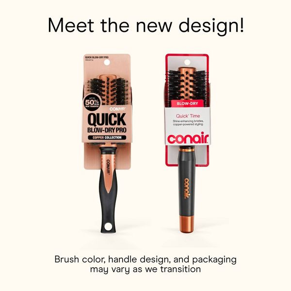 Conair Copper Pro Porcupine Round Hair Brush - Small Barrel - All Hair