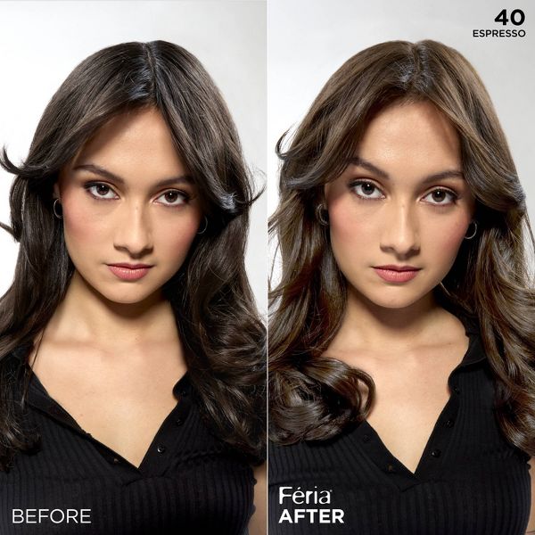 L'Oreal Paris Feria High Intensity Shimmering Color Power Red - R48 Intense Deep Auburn - 1 Kit