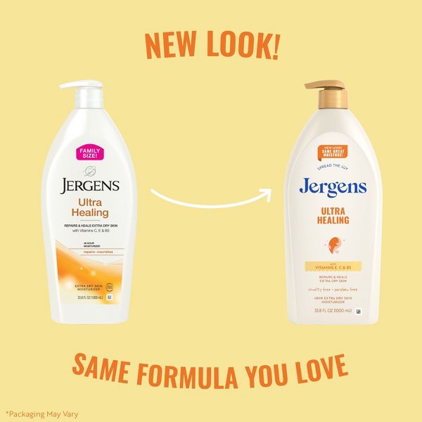 Jergens Ultra Healing Body Lotion Moisturizer for Dry Skin with Vitamins C, E and B5 - 10 fl oz