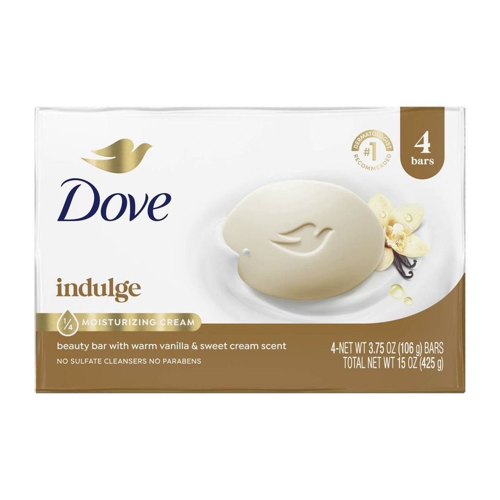 Dove Beauty Bar Soap - Warm Vanilla and Sweet Cream - 3.75oz/4pk
