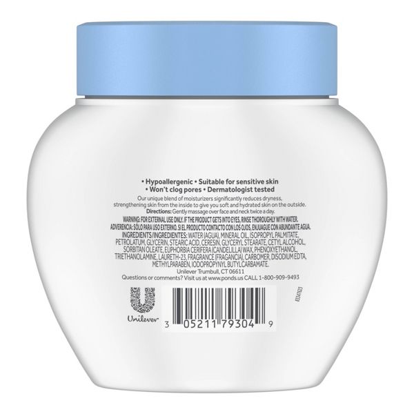 POND'S Dry Skin Hydrating Facial Moisturizer Cream - 10.1oz