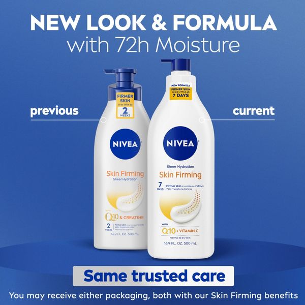 Nivea Skin Firming Hydration Body Lotion with Q10 and Shea Butter Scented - 16.9 fl oz