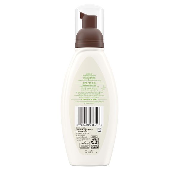 Aveeno Clear Complexion Foaming Oil-Free Facial Cleanser with Soy Extract & Salicylic Acid for Acne-Prone Skin - 6 fl oz