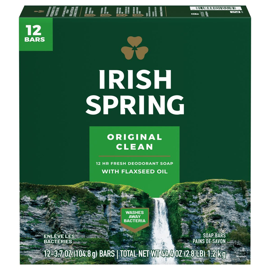 Irish Spring Bar Soap - Original Clean - 3.7oz/12ct