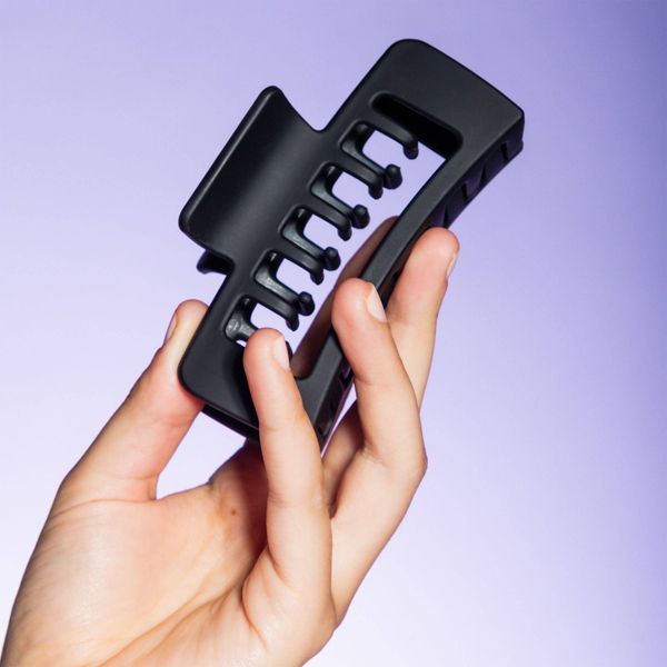 Gimme Beauty Double Down Claw Clips for Thick Hair - Black/Cream - 2ct