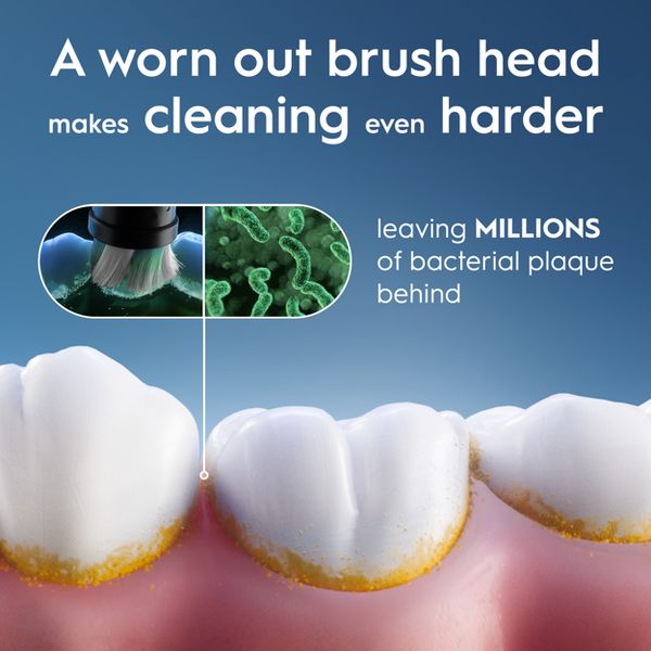 Oral-B Cross Action Electric Toothbrush Replacement Brush Heads - 4ct
