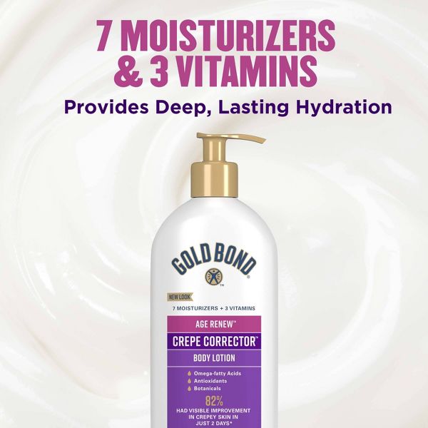 Gold Bond Age Renew Hand and Body Lotion Ultimate Crepe Corrector - Unscented - 14oz