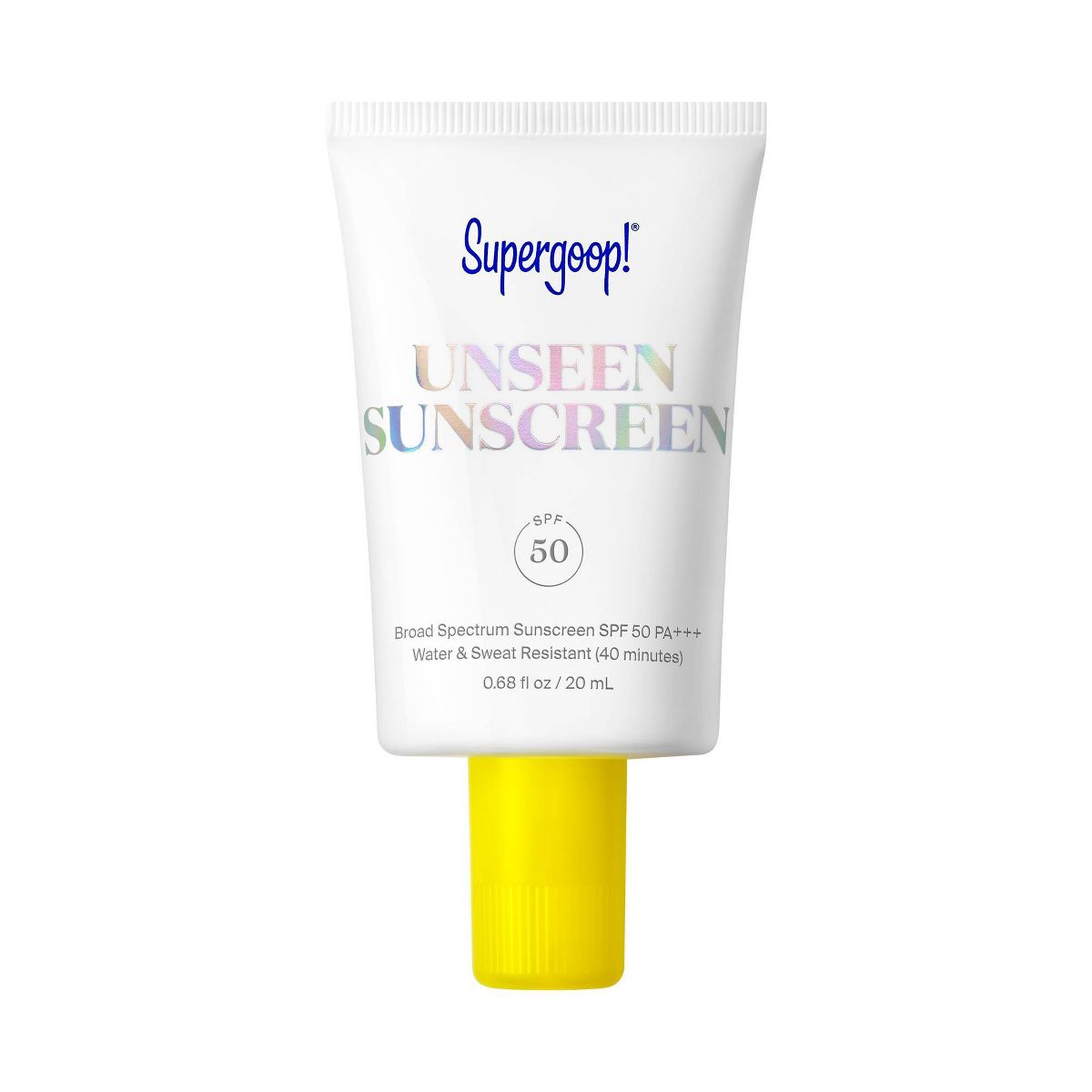 Supergoop! Unseen Mini Clear & Invisible Face Sunscreen - SPF 50 - 0.68 fl oz - Beauty Studio