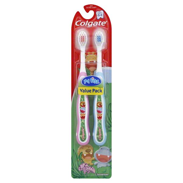 Colgate My First Baby and Toddler Manual Toothbrush Extra Soft - 2ct